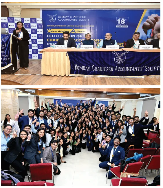 Felicitation of Chartered Accountancy pass-outs May