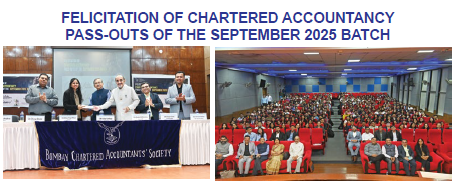 Felicitation of Chartered Accountancy pass-outs Nov