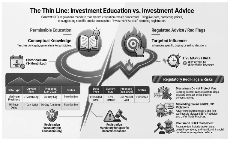 The Thin line Investment Education vs Investment Advice