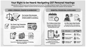 Your Right to be heard Navigating GST Personal Hearings