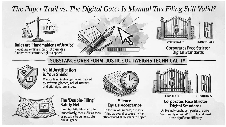 The Paper Trail vs. the Digital Gate is manual tax filling still valid