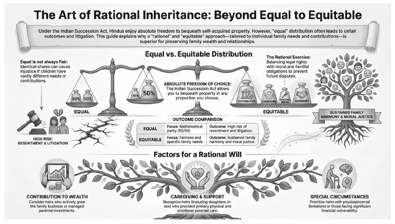 The Art of Rational Inheritance Beyond equal to equitable